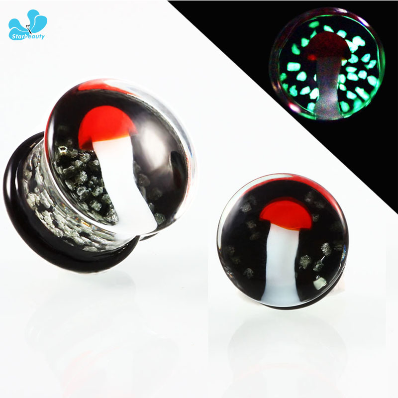 Body Jewelry Brands - 1 par de tampas de vidro