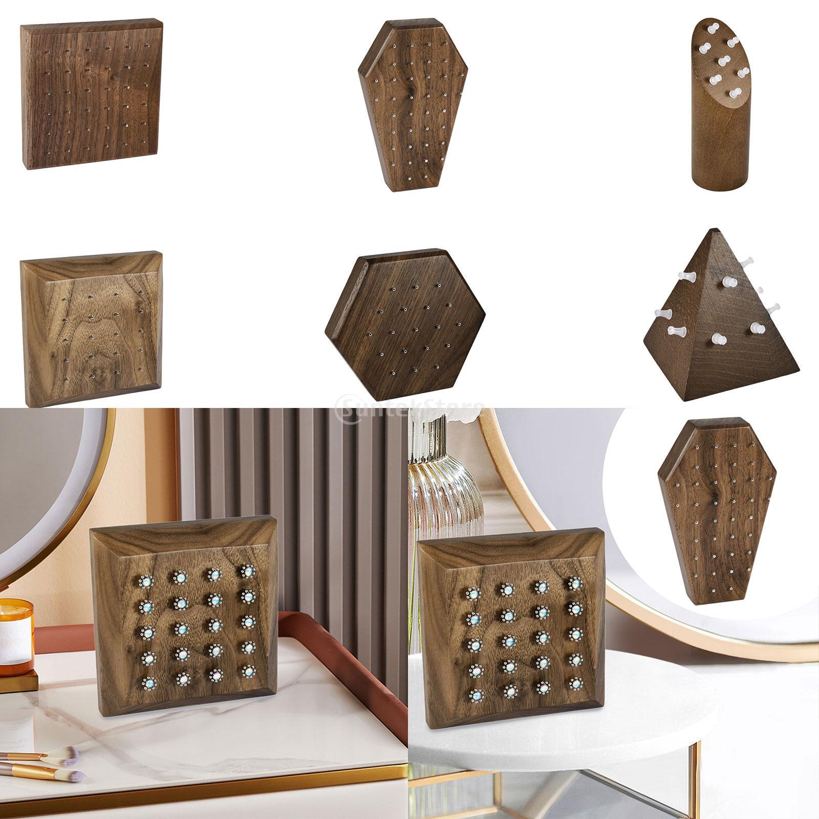 Body Jewelry Display Case - Piercing jóias suporte de madeira orelha