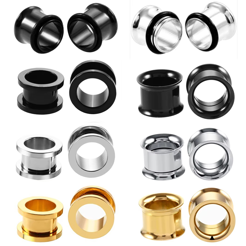 Body Jewelry Ear Gauges - 1 par de tampões de ouvido