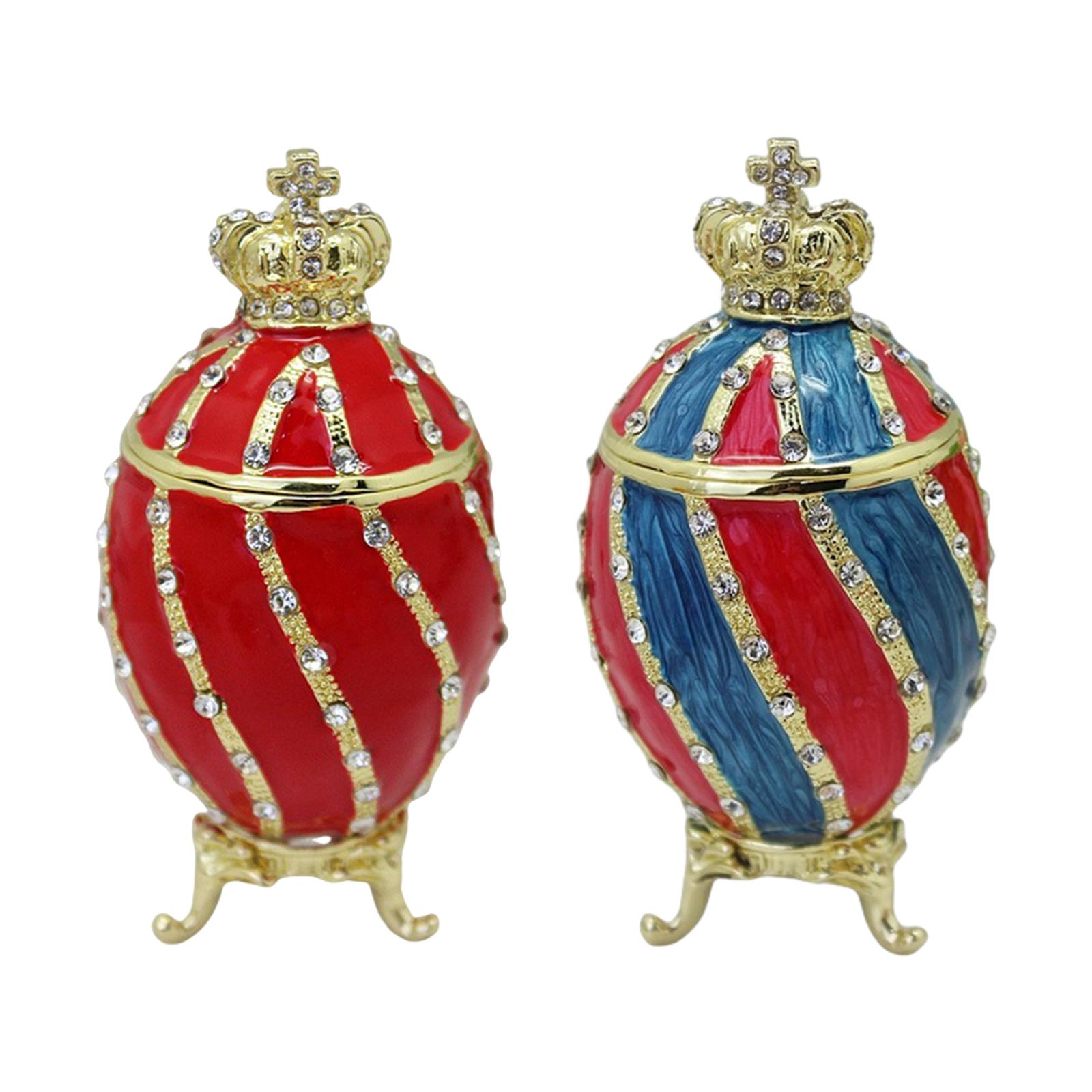 Body Jewelry Display Case - Fabergé ovo trinket caixa recipiente caso
