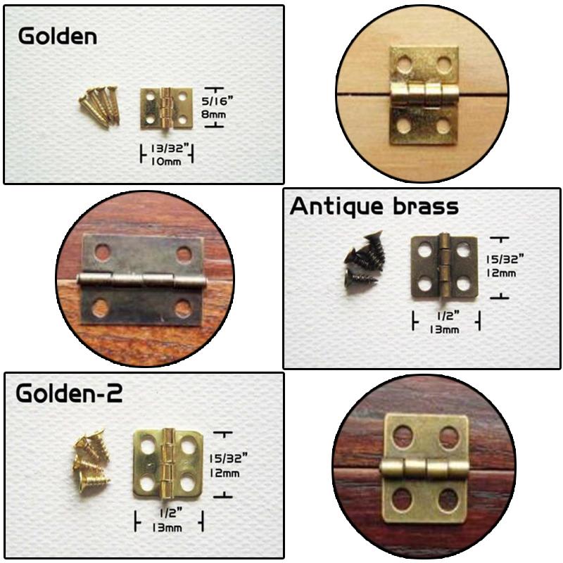 Body Jewelry Display Case - 10/20/50 conjuntos mini antigo latão dourado