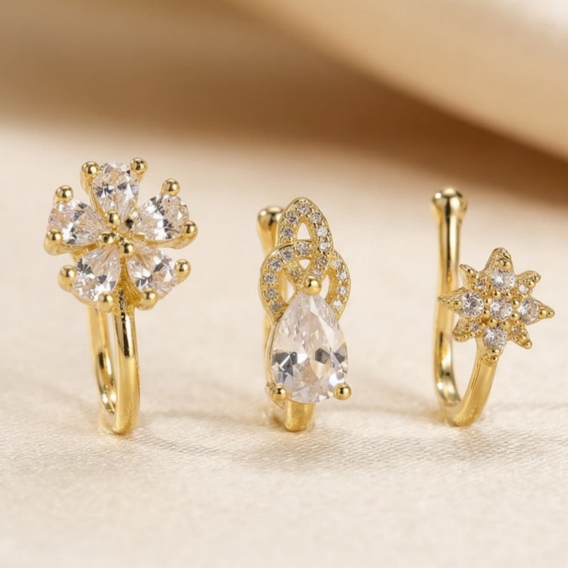 Body Jewelry Materials - Conjunto de 3 peças de clipe