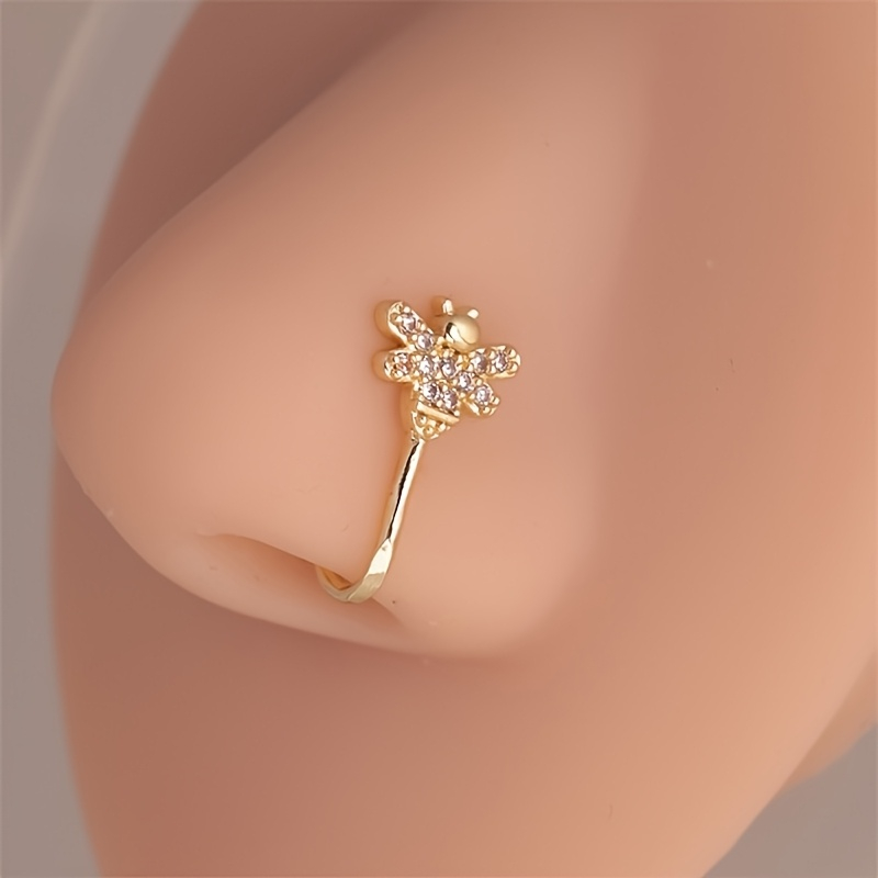 Body Jewelry Materials - Anel de nariz não perfurado com