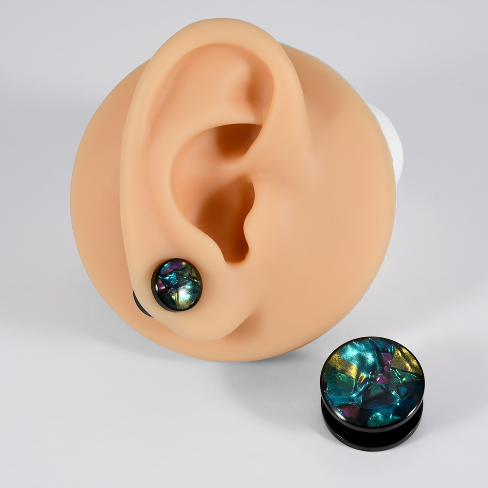 1 peça de aço inoxidável cores - Body Jewelry Ear Gauges avaliação e preço