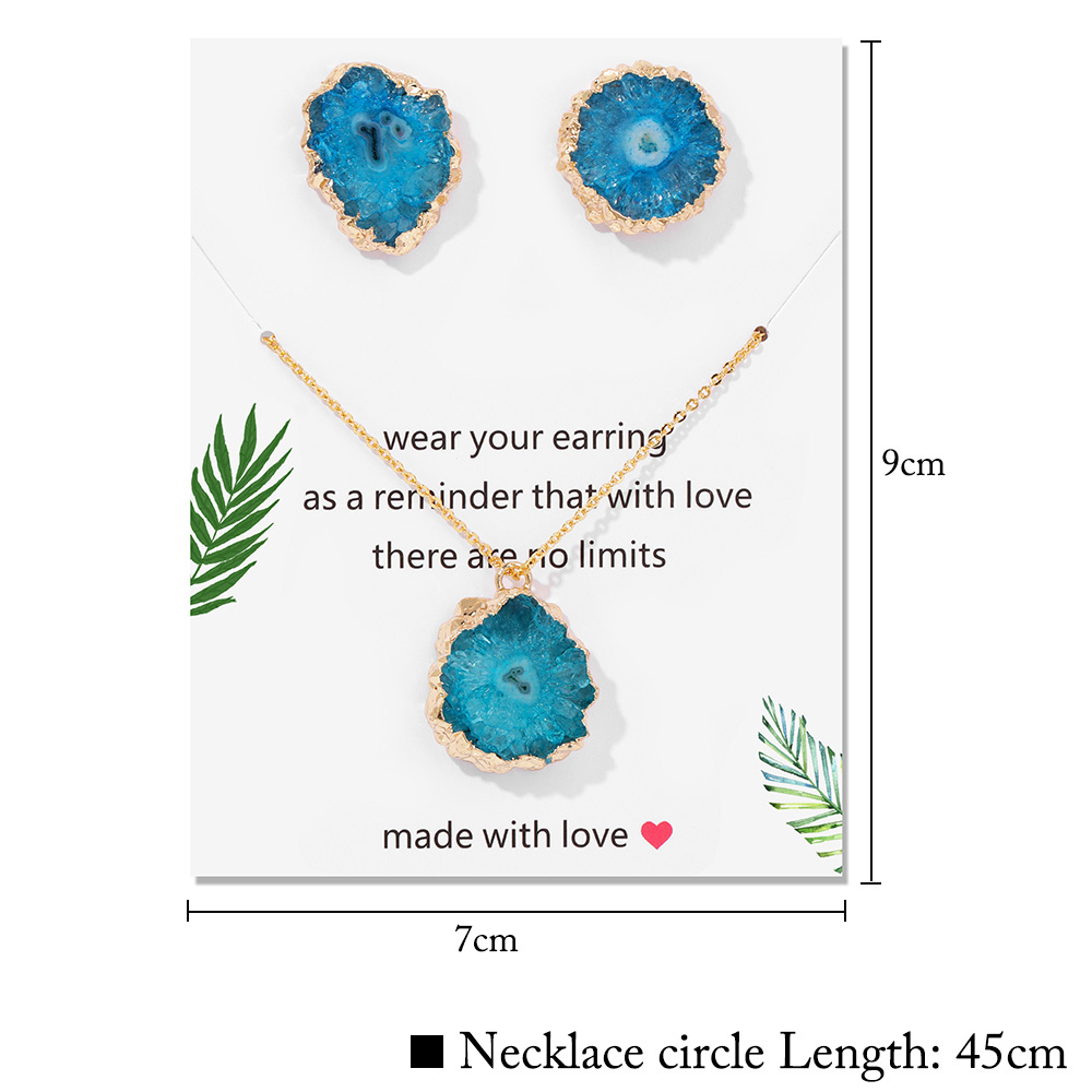 Natural Verde Druzy Ágatas Clu - Cluster Stud Ear avaliação e preço