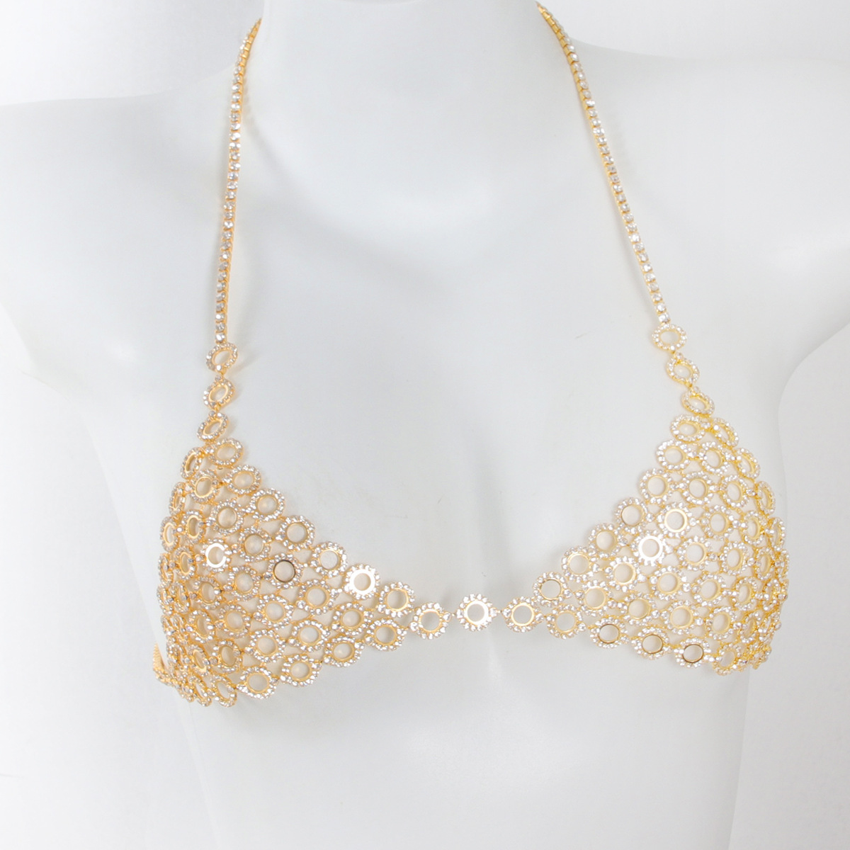 Três peças sutiã cintura conju - Body Jewelry Retainers avaliação e preço