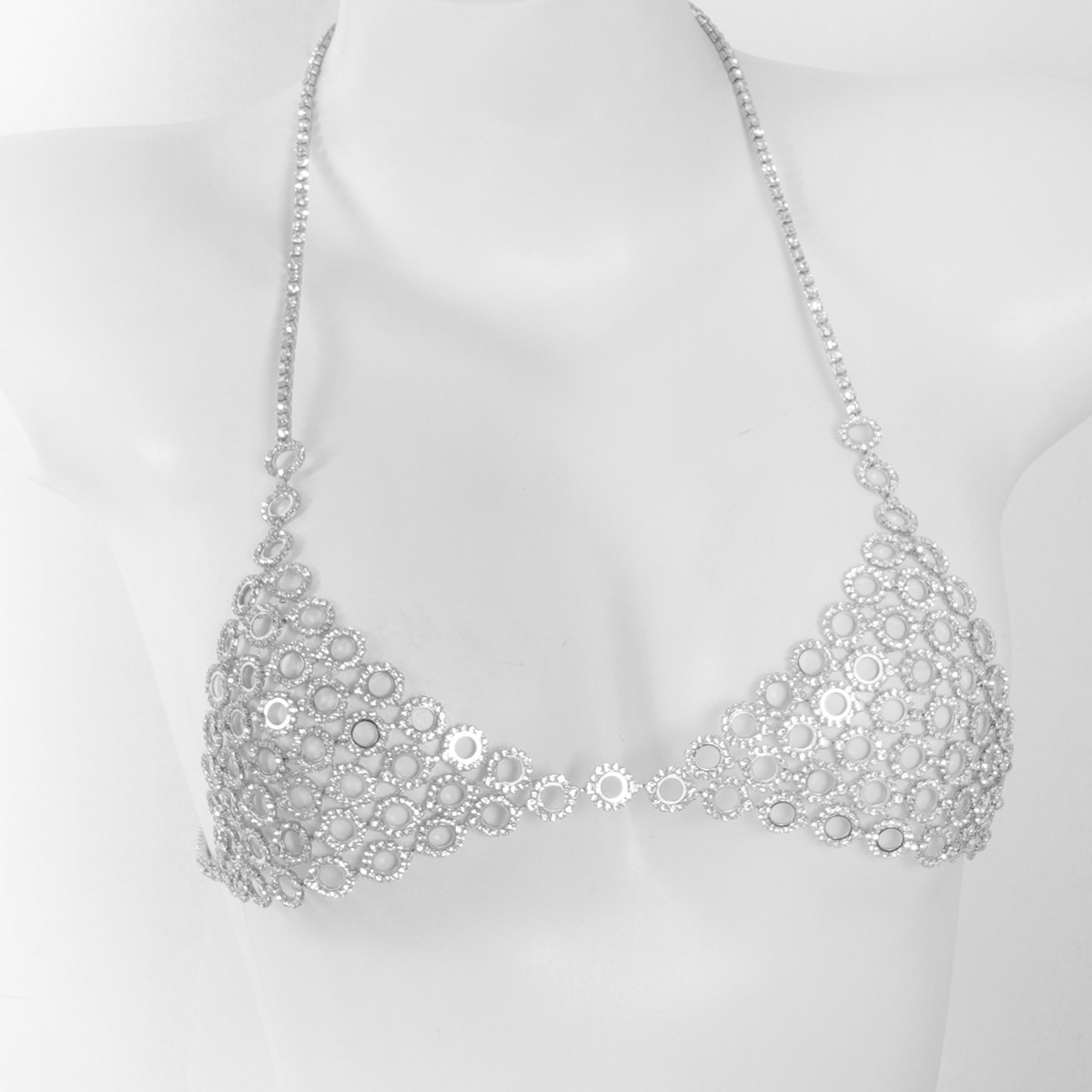 Três peças sutiã cintura conju - Body Jewelry Retainers avaliação e preço