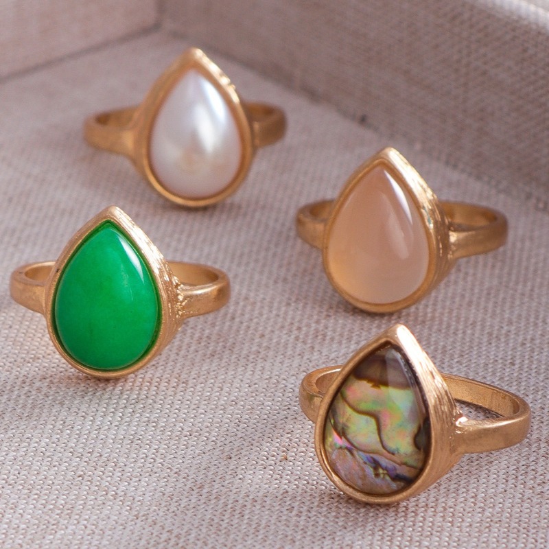 Anel de lágrima vintage exclus - Body Jewelry Brands avaliação e preço