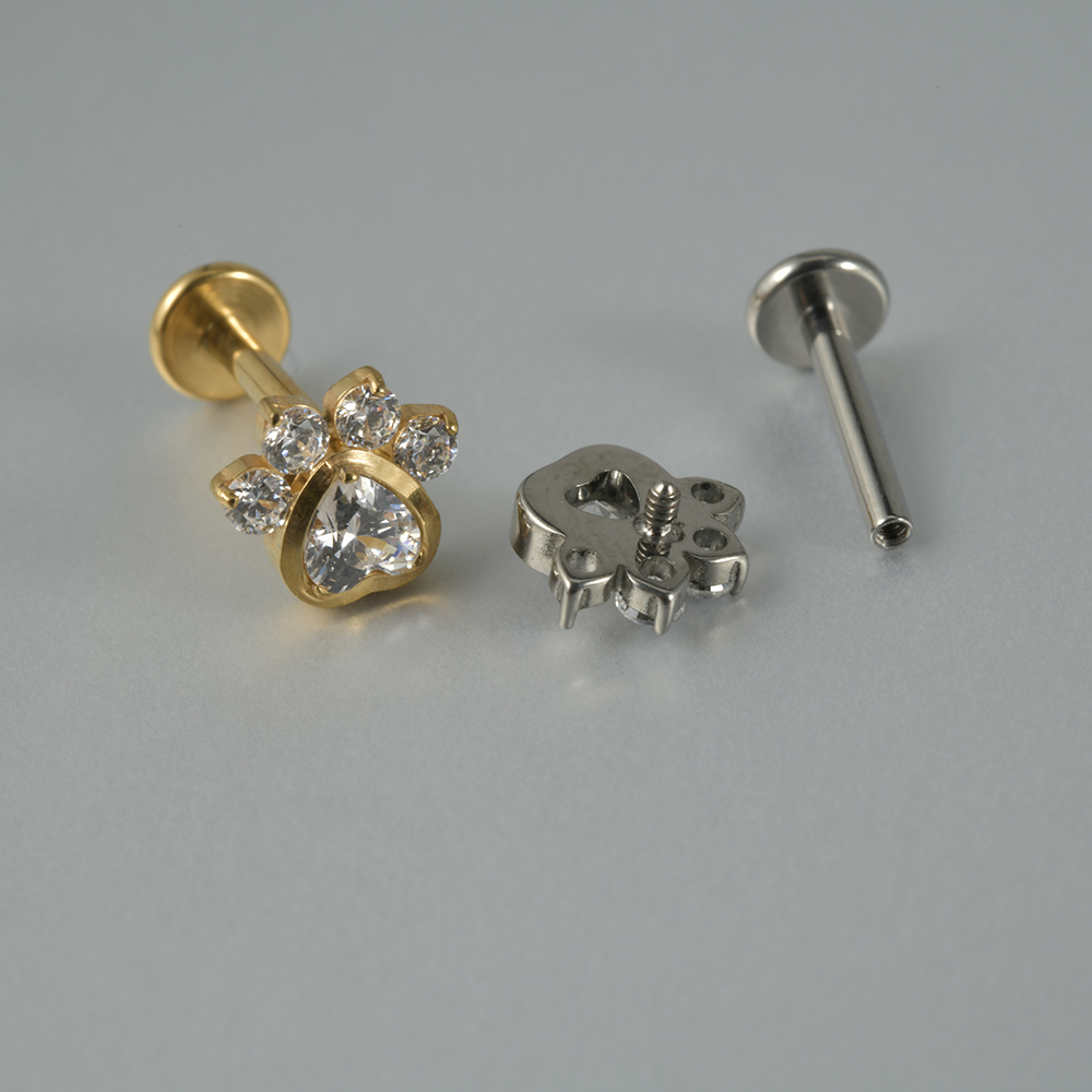Brincos de cartilagem de titân - Cluster Stud Ear avaliação e preço