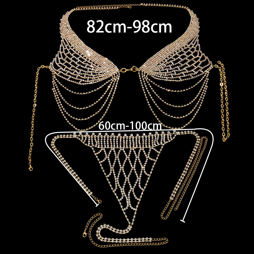 Stonefans-Conjunto de Sutiã e  - Body Jewelry Retainers avaliação e preço