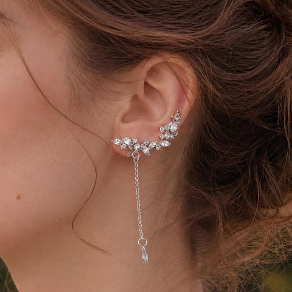Brincos Longos com Franjas, Br - Cluster Stud Ear avaliação e preço