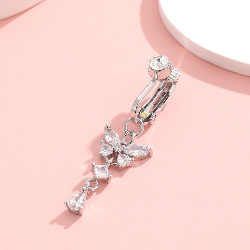 Anel de Umbigo Falso com Desig - Body Jewelry Materials avaliação e preço