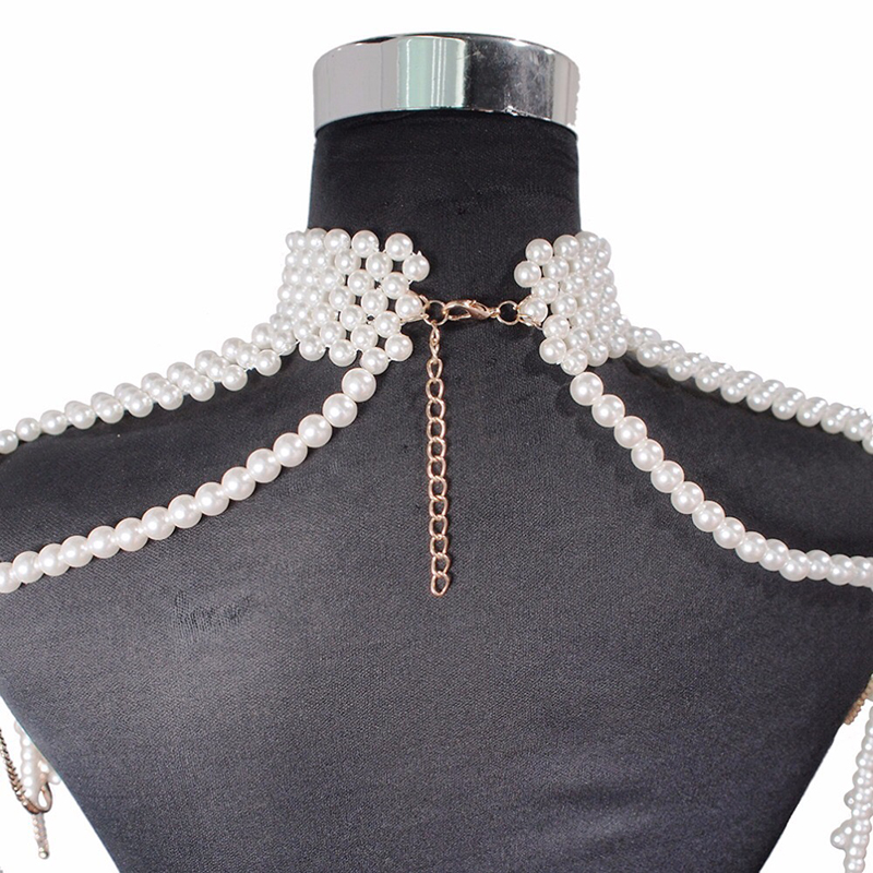 Moda pérola ombro corrente jói - Body Jewelry Brands avaliação e preço