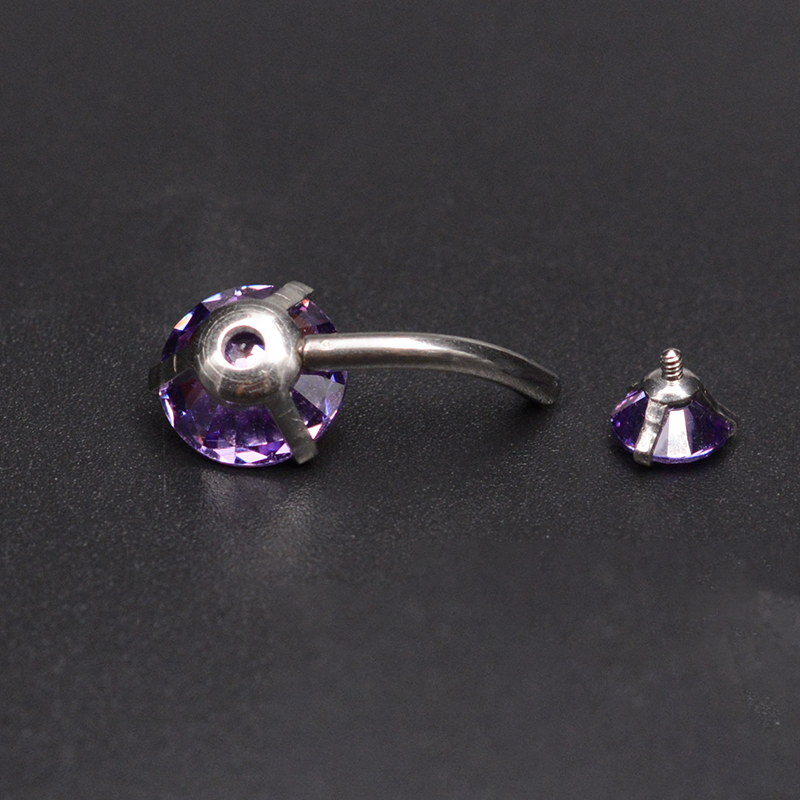 Brincos de umbigo com zircônia - Body Jewelry Brands avaliação e preço