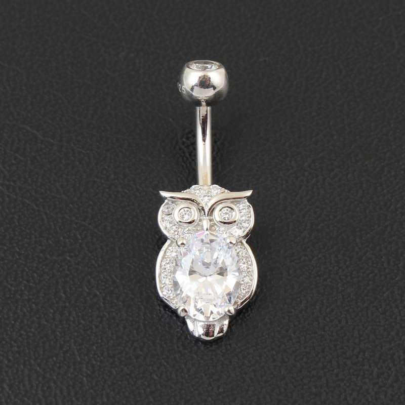 Anel de umbigo real 925 prata  - Body Jewelry Materials avaliação e preço