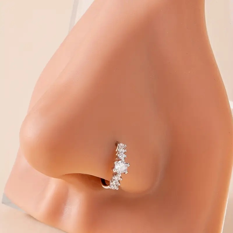 Simples fileira única geométri - Body Jewelry Materials avaliação e preço