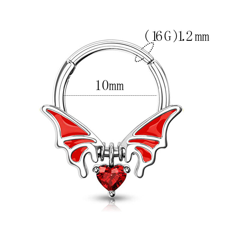 Halloween escuro aço inoxidáve - Body Jewelry Universe avaliação e preço