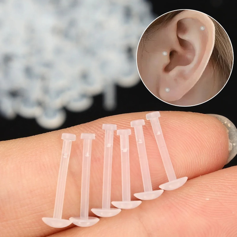 10 Peças de Hastes Acrílicas T - Body Jewelry Ear Gauges avaliação e preço