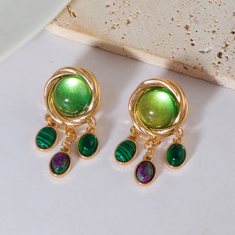 Brincos de cristal de vidro co - Body Jewelry Brands avaliação e preço
