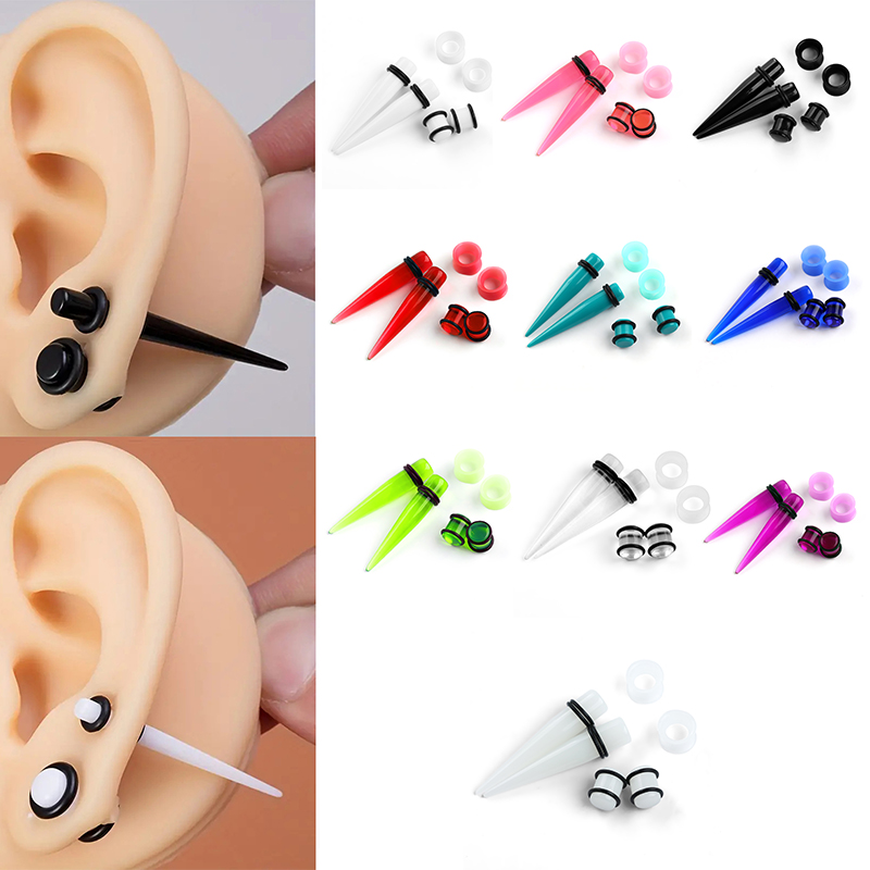 Conjunto de medidores de orelh - Body Jewelry Ear Gauges avaliação e preço