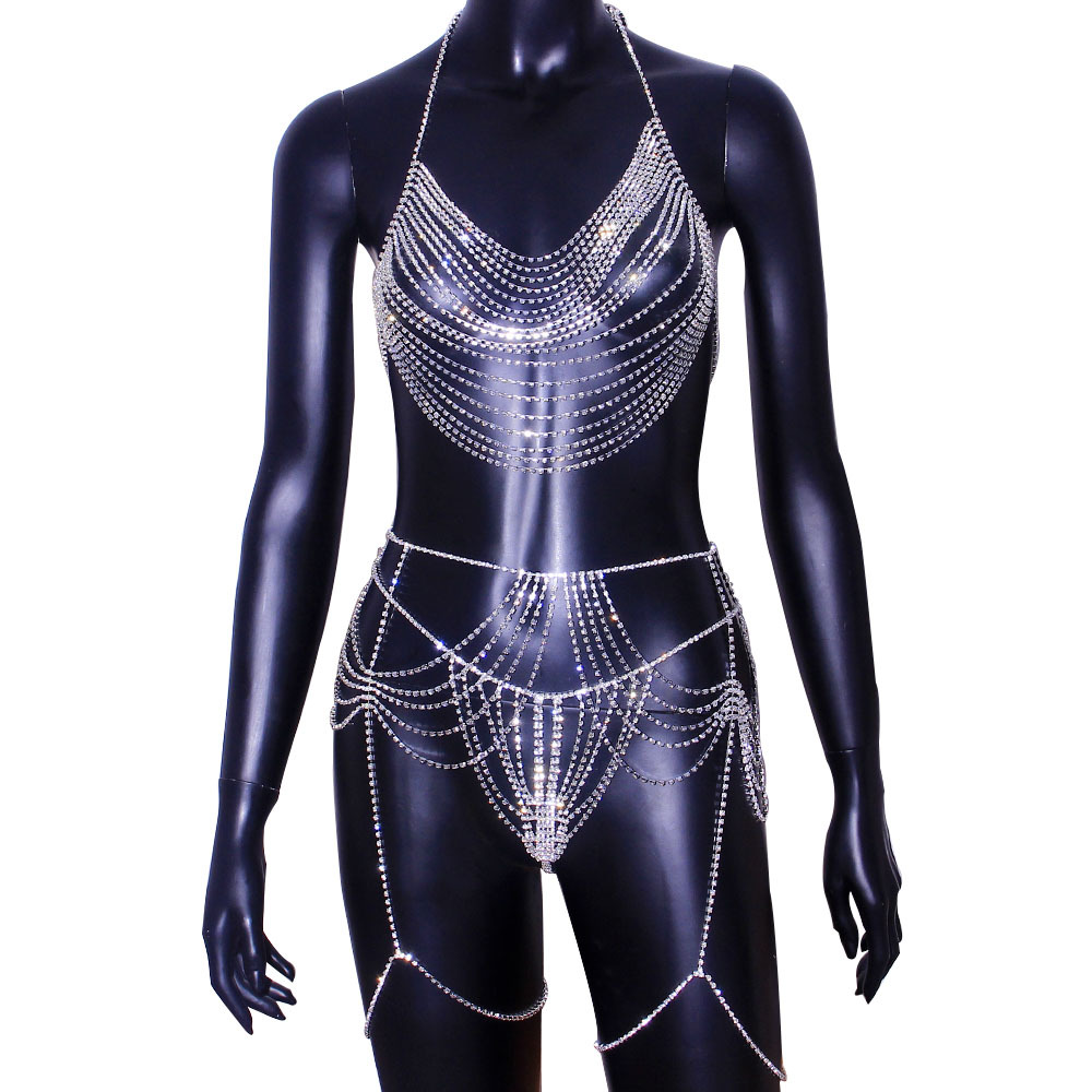 Sexy corpo corrente cintura co - Body Jewelry Retainers avaliação e preço