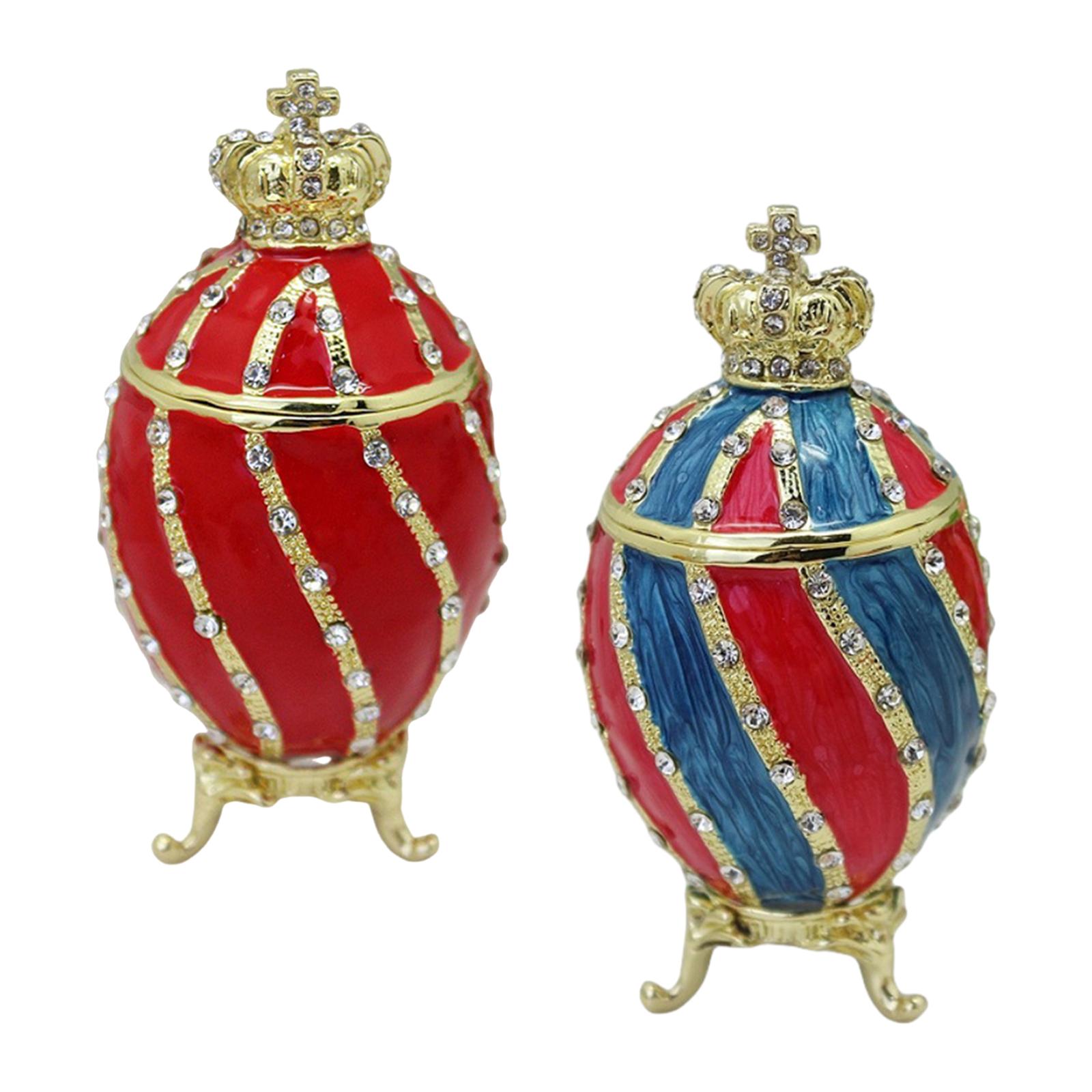 Fabergé ovo trinket caixa reci - Body Jewelry Display Case avaliação e preço