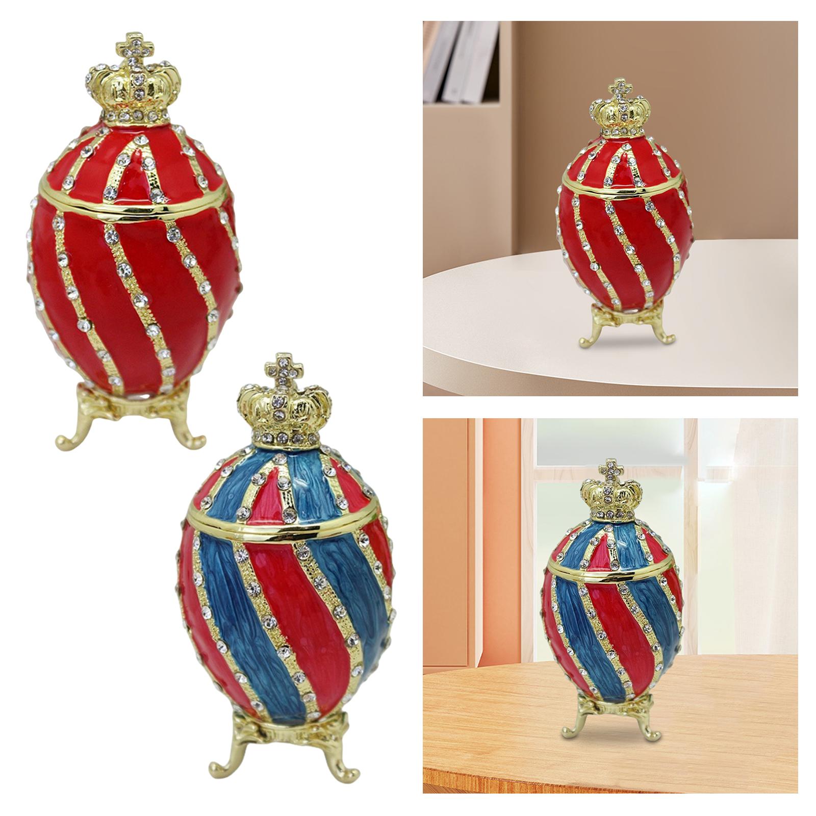 Fabergé ovo trinket caixa reci - Body Jewelry Display Case avaliação e preço