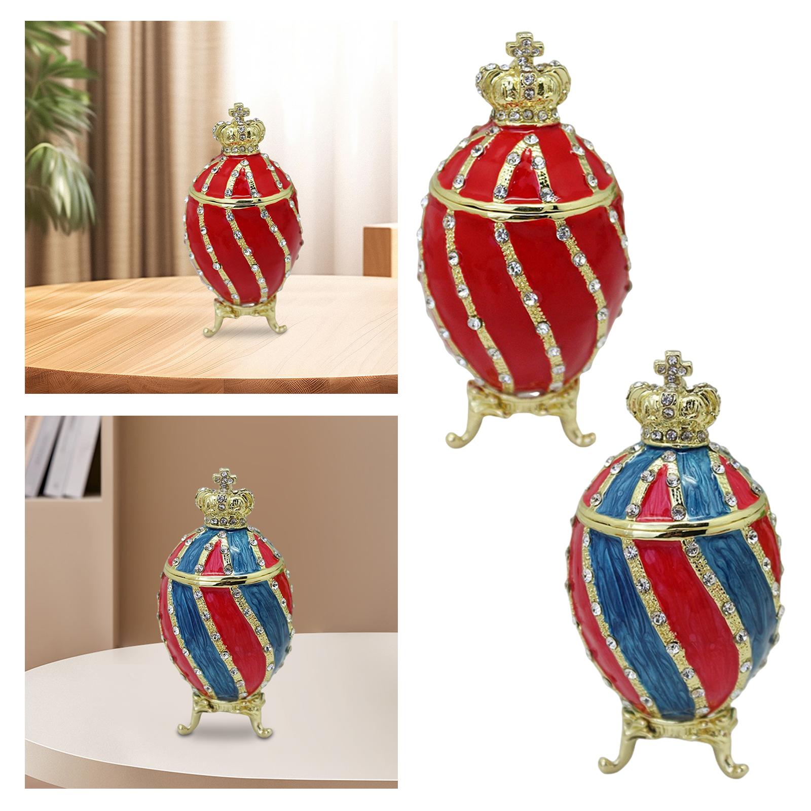 Fabergé ovo trinket caixa reci - Body Jewelry Display Case avaliação e preço