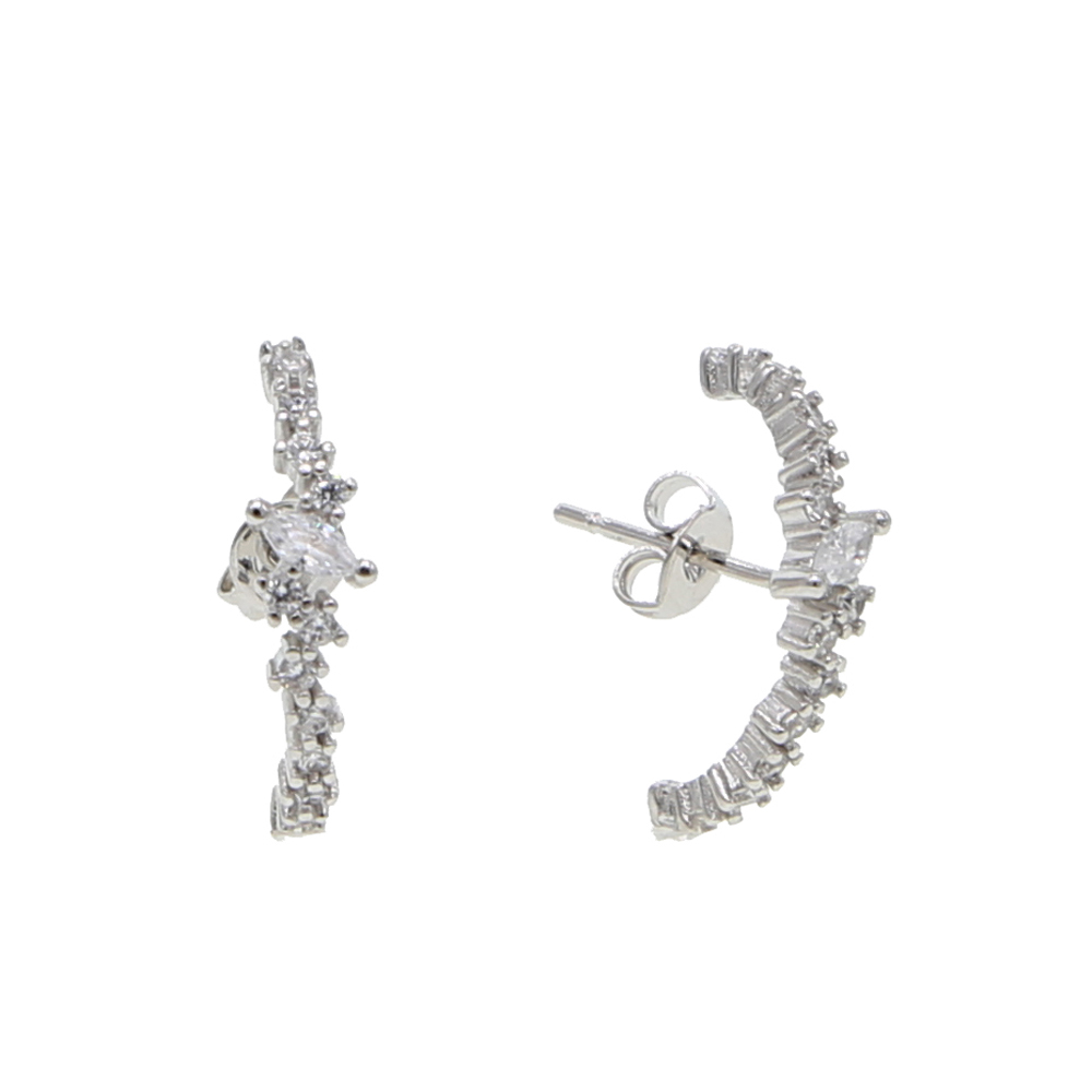 Brinco de cluster cz brilhante - Cluster Stud Ear avaliação e preço