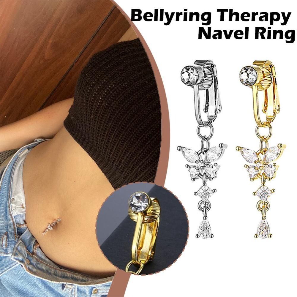 Anel de Umbigo Falso com Desig - Body Jewelry Materials avaliação e preço