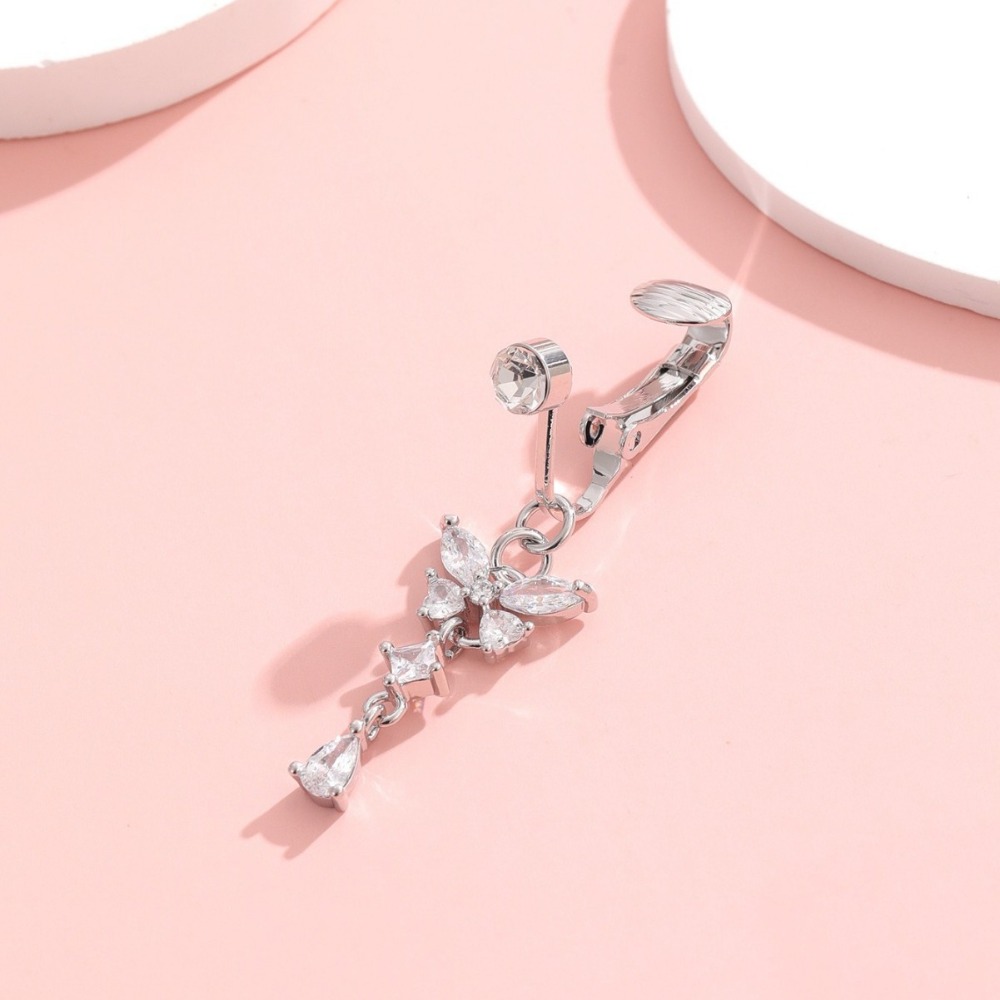 Anel de Umbigo Falso com Desig - Body Jewelry Materials avaliação e preço