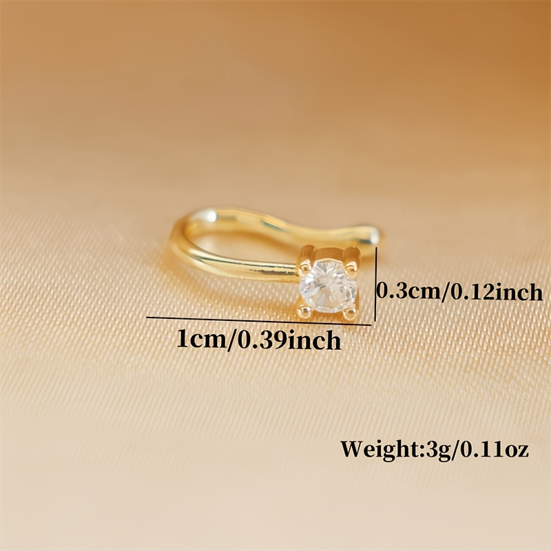 Anel de nariz redondo de zircô - Body Jewelry Materials avaliação e preço