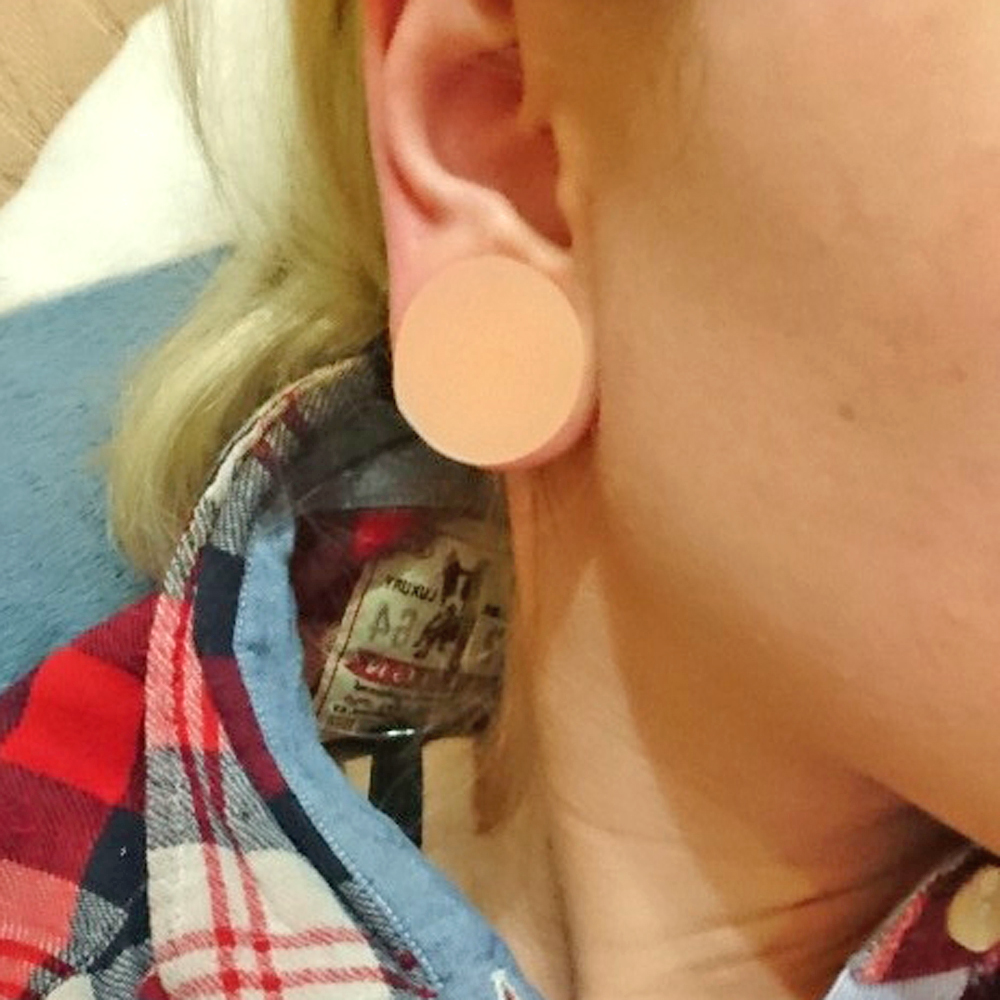 1 par de silicone flexível gro - Body Jewelry Ear Gauges avaliação e preço