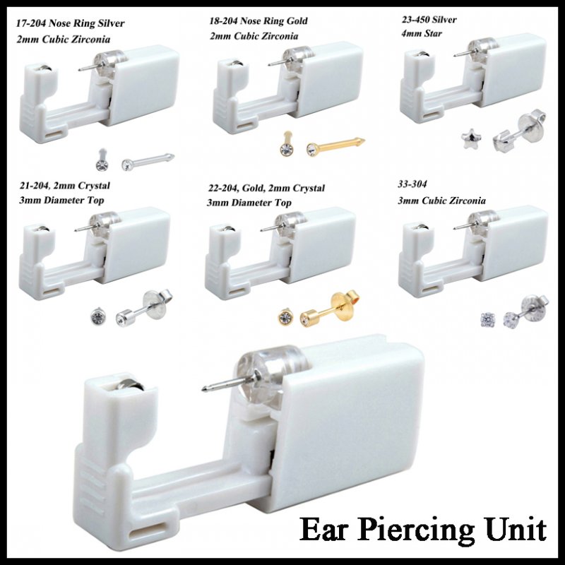 24 pçs/caixa sem dor kit de pi - Body Jewelry Display Case avaliação e preço