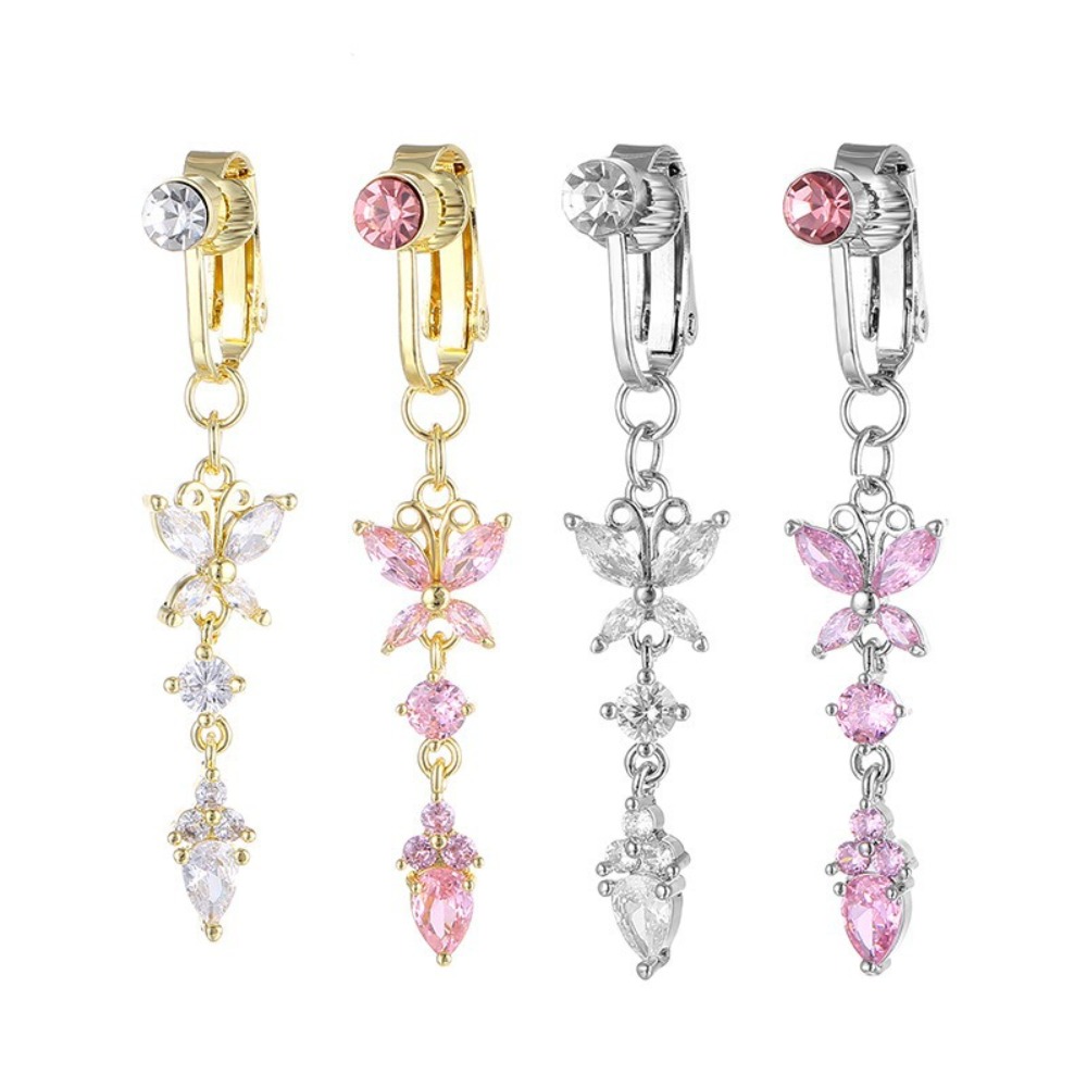 Anel de Umbigo Falso com Desig - Body Jewelry Materials avaliação e preço