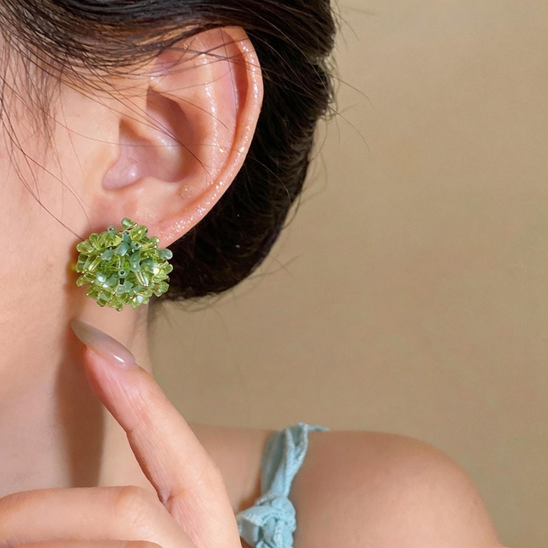 Brincos de Flor Artesanais Fre - Cluster Stud Ear avaliação e preço