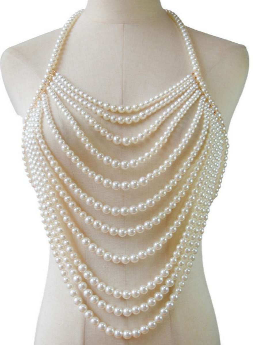 Colar de Pérolas Multicamadas  - Body Jewelry Brands avaliação e preço
