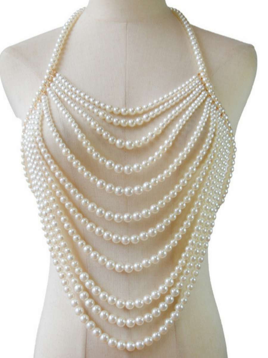 Colar de Pérolas Multicamadas  - Body Jewelry Brands avaliação e preço