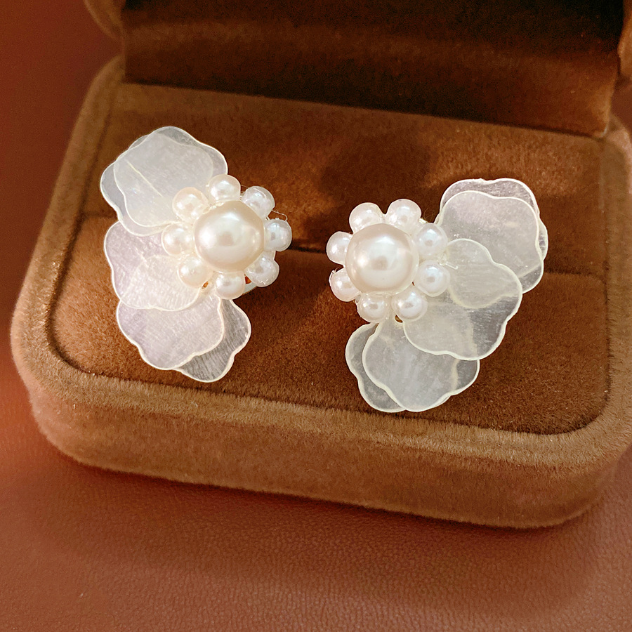 Brincos de Concha em Camadas e - Cluster Stud Ear avaliação e preço
