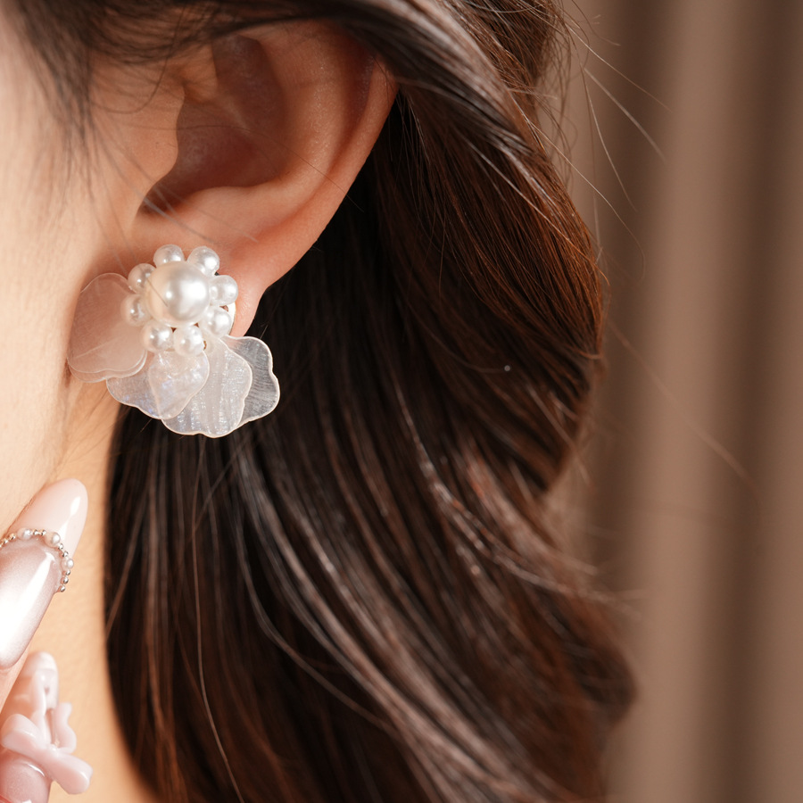 Brincos de Concha em Camadas e - Cluster Stud Ear avaliação e preço