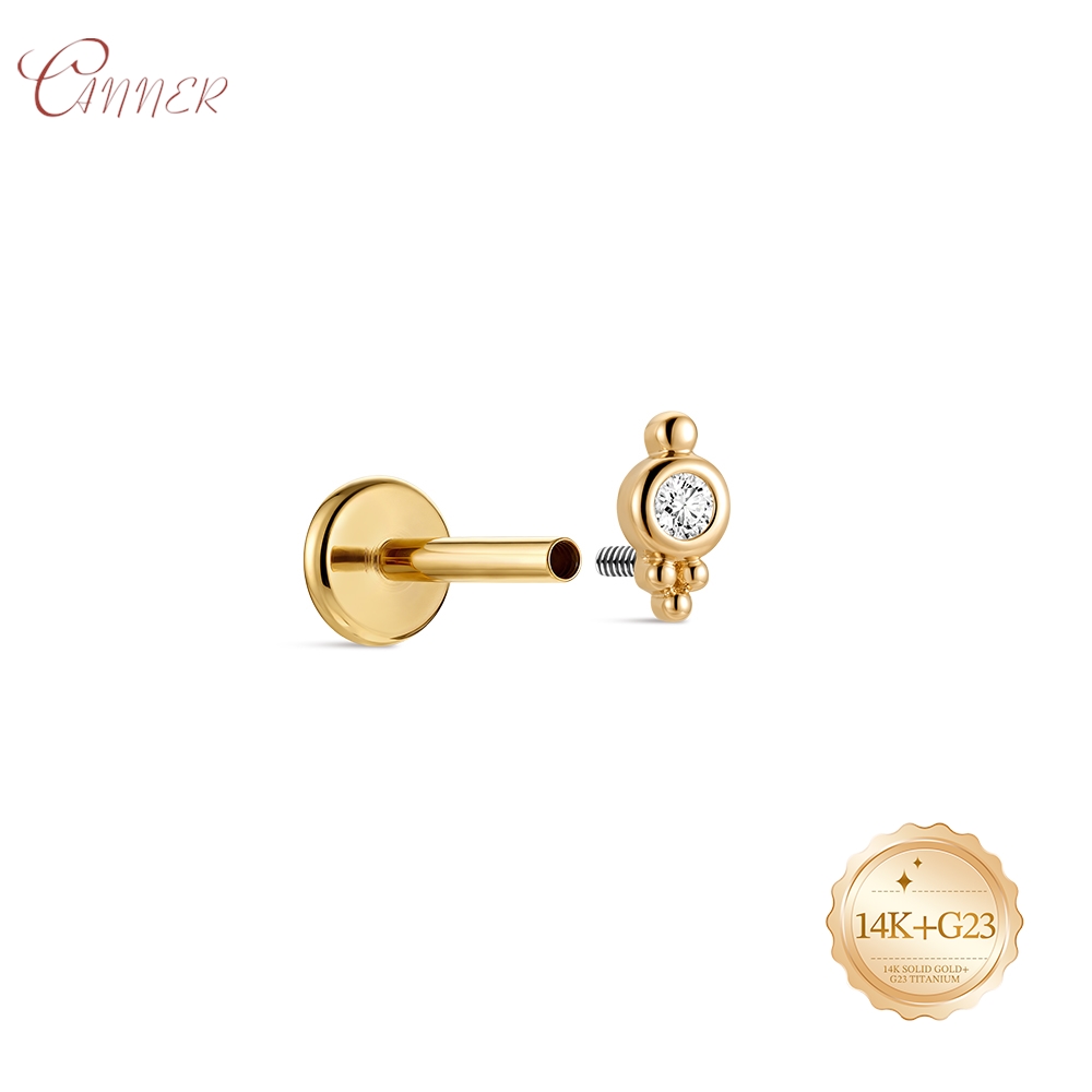 Piercing de cartilagem, tragus - Cluster Stud Ear avaliação e preço
